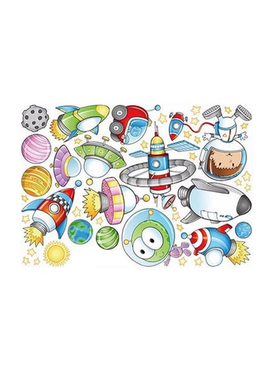 Buy Astronaut Pattern Creative Wall Sticker Multicolour 50 x 70centimeter in UAE