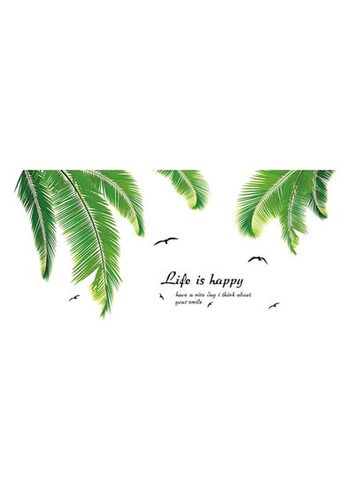 Buy Fresh Plants Self Adhesive Wall Sticker Green/Black 60 x 90cm in UAE