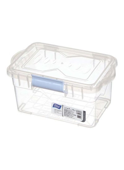 Buy Plastic Food Container Clear/Blue in Egypt