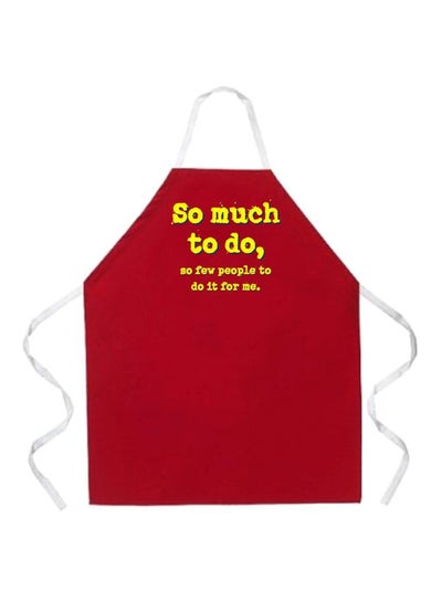 Buy Printed Apron Red/White 27x0.2x34inch in Egypt