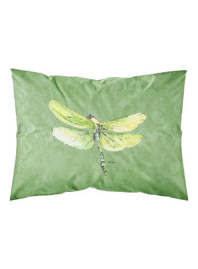 اشتري Dragonfly Printed Pillowcase أخضر/ صفر/أسود 30x0.1x20.5بوصة في الامارات