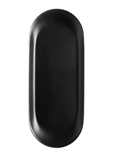 Buy Oval Iron Plate Black 23 x 9.5cm in Saudi Arabia