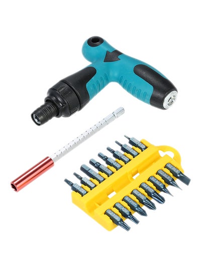 Buy 17-Piece Retractable Magnetic Sockets Screwdrivers Set With Hex Torx Multicolor in UAE