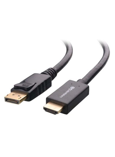 Buy Gold Plated Display Port Male To HDMI Male Cable Black/Gold in Egypt