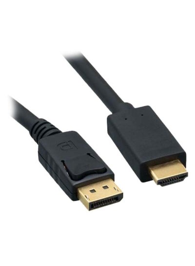 Buy Display Port Male To HDMI Male Cable Black/Gold in Egypt