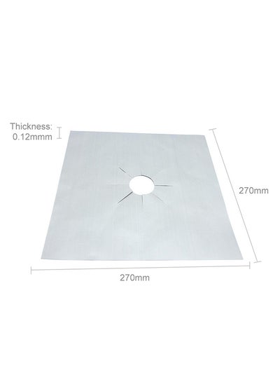 Buy Reusable Stove Burner Cover Beige 28.00 x 0.50 x 28.00cm in Saudi Arabia