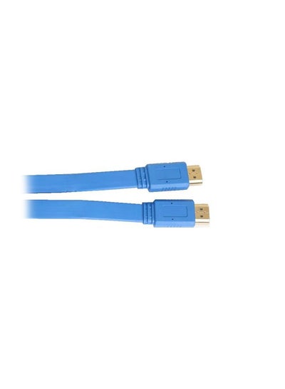 Buy HDMI To HDMI Flat Cable Blue in Egypt