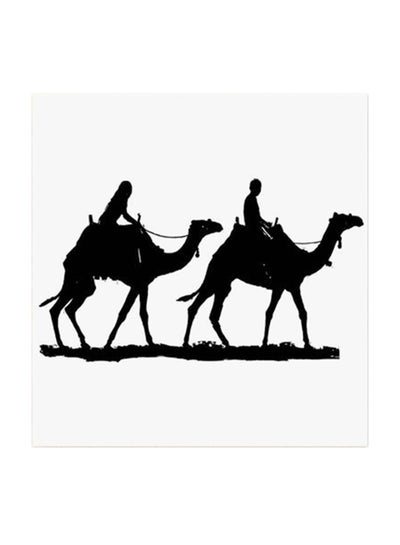 Buy Camel MDF Wall Art Multicolour 30x30cm in UAE