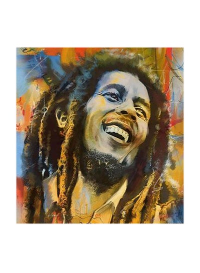 Buy Bob Marley MDF Wall Art Multicolour 30x30centimeter in UAE