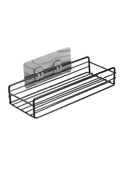 Buy Metal Wire Wall Mounted Spice Rack Black 5.50x11x0.276centimeter in UAE