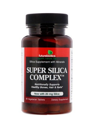 Buy Super Silica Complex Dietary Supplement 20 mg - 60 Vegetarian Tablets in UAE