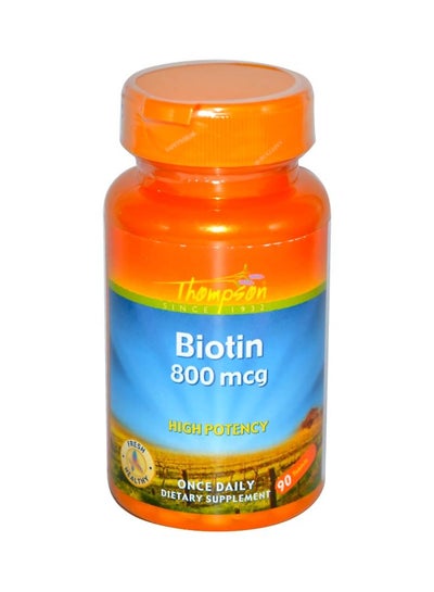 Buy Biotin Dietary Supplement 800mcg - 90 Tablets in UAE