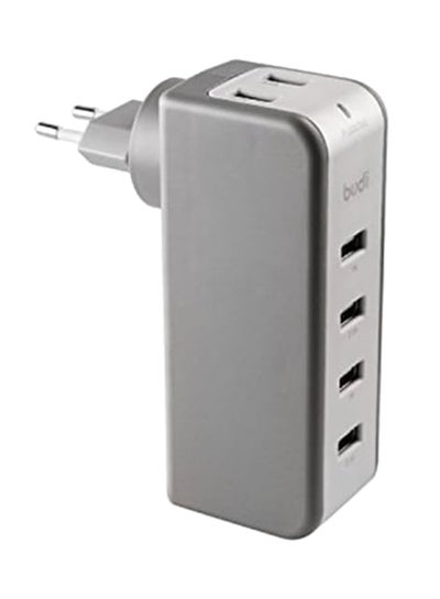 Buy 6 USB Ports Home Charger 36W White in UAE