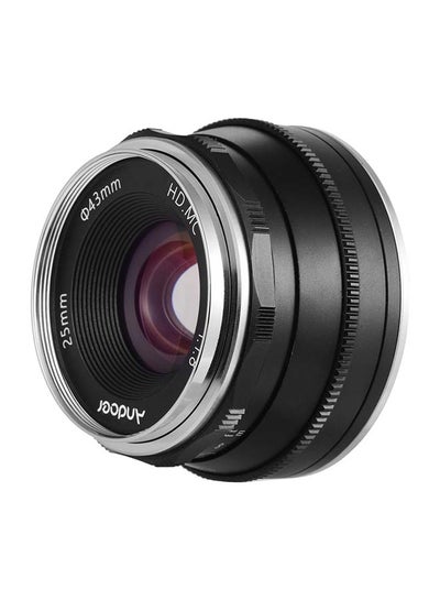 Buy 25mm F1.8 Manual Focus Lens 5.5x3.8cm Black in UAE