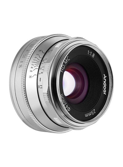 Buy F1.8 Manual Focus Camera Lens Silver/Black in Saudi Arabia