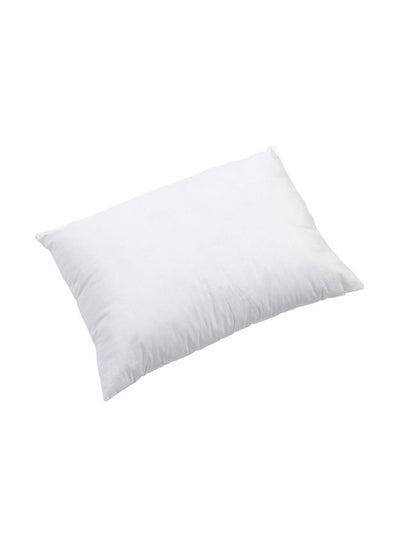 Buy Set Of 2 Low Profile Hypoallergenic Flat Pillows White 20x28inch in UAE