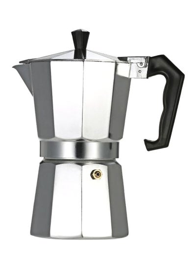 Buy Cast Aluminum Espresso Maker Silver 18x17x8.7inch in Saudi Arabia