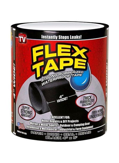 Buy Waterproof Flex Tape Black 5feet in Saudi Arabia
