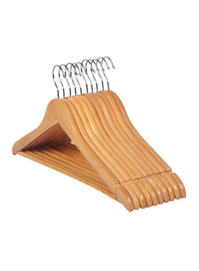 Buy 10-Piece Cloth Hanger Beige in Saudi Arabia