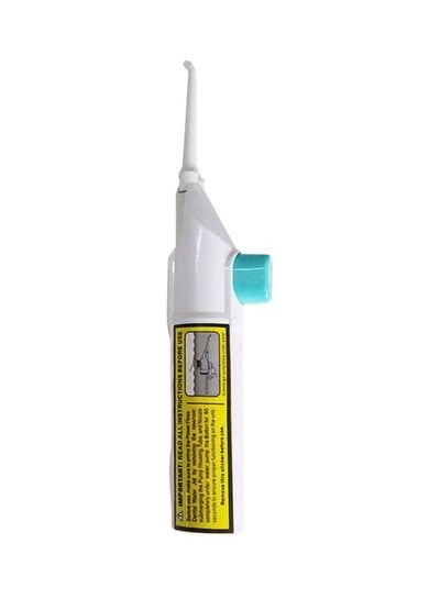 Buy Portable Power Dental Care Water Jet Floss White/Blue in Saudi Arabia