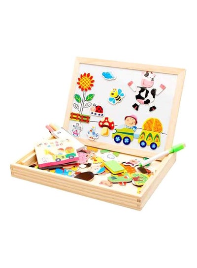 Buy 3-In-1 The Farm Themed Magnetic Board Early Learning Toy in Egypt