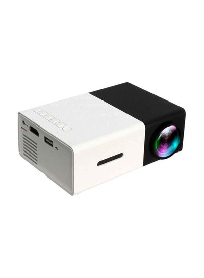 Buy Portable LED Projector YG300 White/Black in UAE