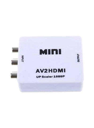 Buy 3-Port HDMI To RCA Converter Adapter white/Black in Egypt