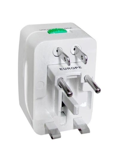 Buy Universal Travel Power Socket Adapter White in UAE