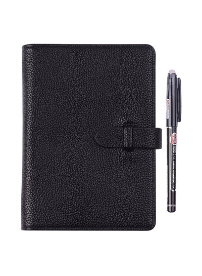 Buy Reusable Smart Notebook Hardcover With Erasable Pen Black in UAE