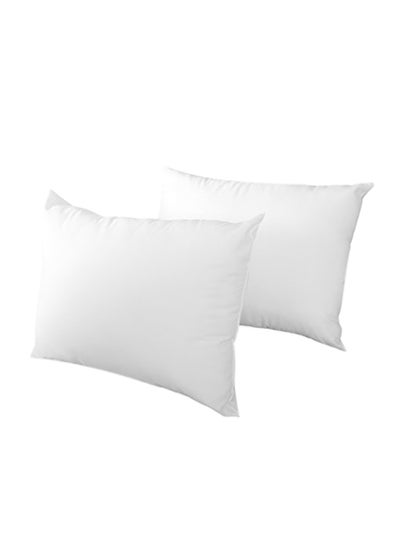 اشتري 2-Piece Extra Firm Bed Pillow White 20 x 26 x 10inch في الامارات