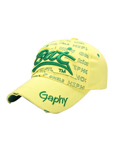 Buy Baseball Snapback Cap Yellow/Green in Saudi Arabia