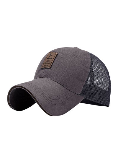 Buy Baseball Snapback Cap Grey in UAE