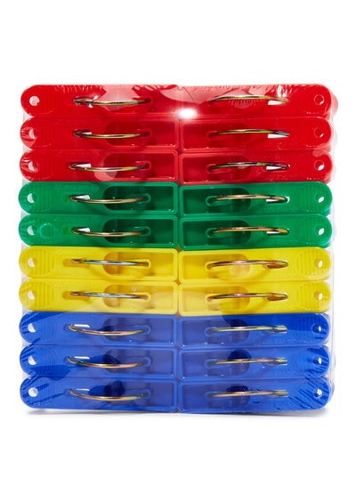 Buy 20-Piece Laundry Clip Red/Blue/Green 16cm in UAE