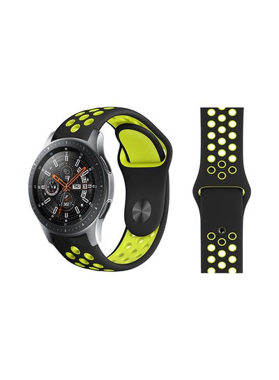 Buy Stylish Replacement Band For Samsung Galaxy Watch Black Volt in UAE