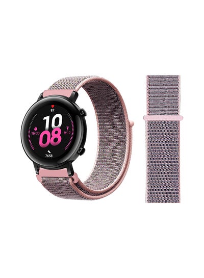 Buy Nylon Loop Replacement Band For Huawei Watch GT 2 Pink Sand in Saudi Arabia