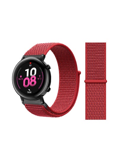 Buy Nylon Loop Replacement Band For Huawei Watch GT 2 Red in Saudi Arabia