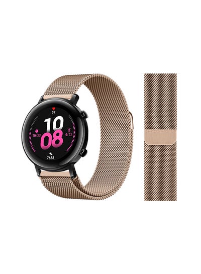 Buy Milanese Mesh Replacement Band  Huawei GT2 Official Gold in UAE