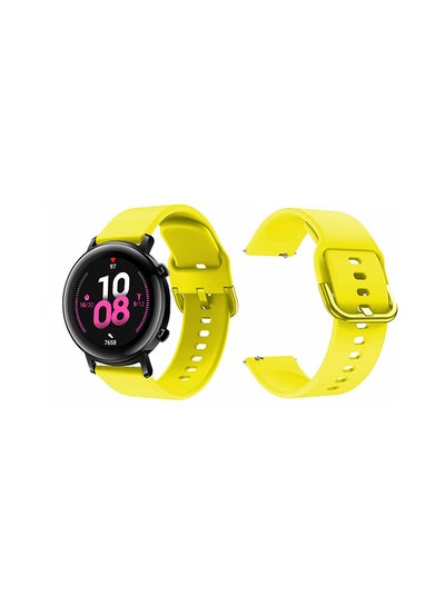 Buy Stylish Replacement Band For Huawei Watch GT/GT 2 42mm Yellow in UAE