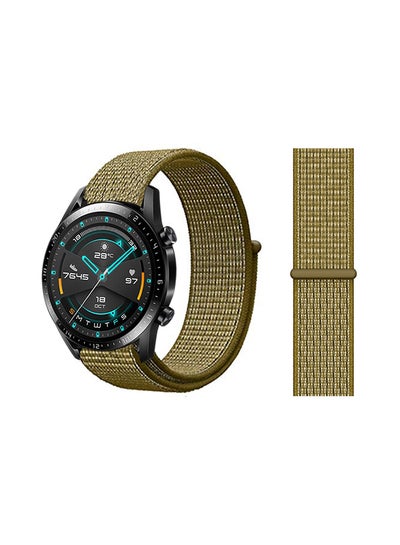 Buy Stylish Replacement Band For Huawei Watch GT/GT 2 46mm Olive Flak in UAE