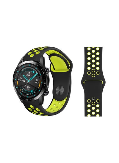 Buy Stylish Replacement Band For Huawei Watch GT/GT 2 46mm Black Volt in Saudi Arabia
