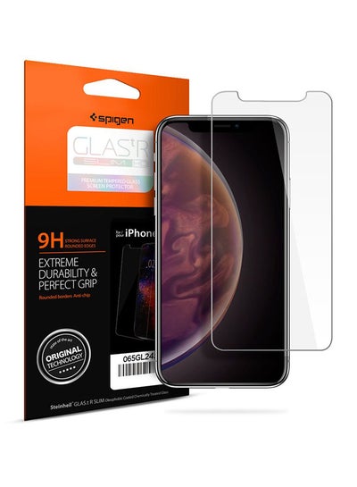 Buy GLAStR Slim HD Premium Tempered Glass Screen Protector For Apple iPhone XS Max Clear in Saudi Arabia