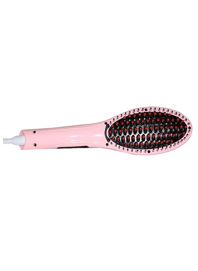 Buy Digital Fast Hair Straightening Brush Pink/Black/Red in Egypt
