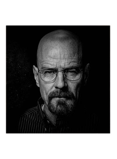 Buy Heisenberg Breaking Bad MDF Wall Art Grey/Black 30x30cm in UAE