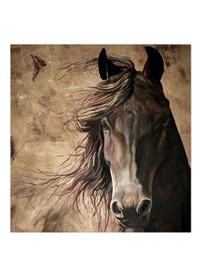 Buy Brown Horse Abstract MDF Wall Art Multicolour in Saudi Arabia