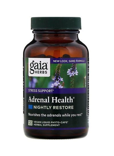 Buy Adrenal Health Nightly Restore Herbal Supplement - 120 Vegan Liquid Phyto-Caps in UAE