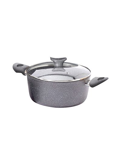Buy Granite Cooking Pot Grey 18centimeter in Saudi Arabia