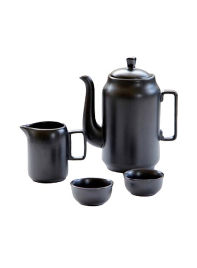 Buy 4-Piece Teapot Set Black 16cm in UAE