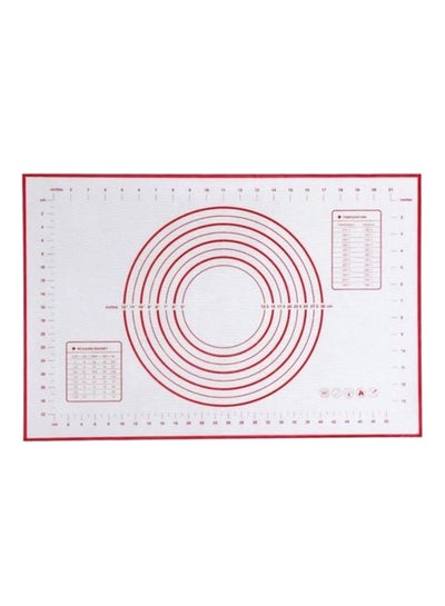 Buy Non-Stick Silicone Baking Mat White 60x40centimeter in UAE