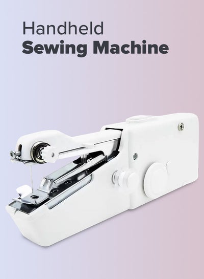 Buy Cordless Handheld Sewing Machine White in UAE