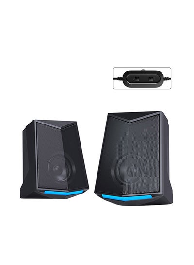 Buy Computer Desktop Audio Speaker Black in Saudi Arabia